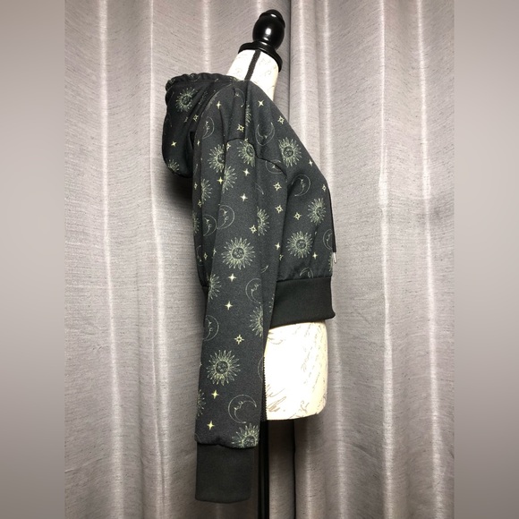 Justify Womens Sun Moon and Stars Zip up Hoodie - Picture 6 of 6